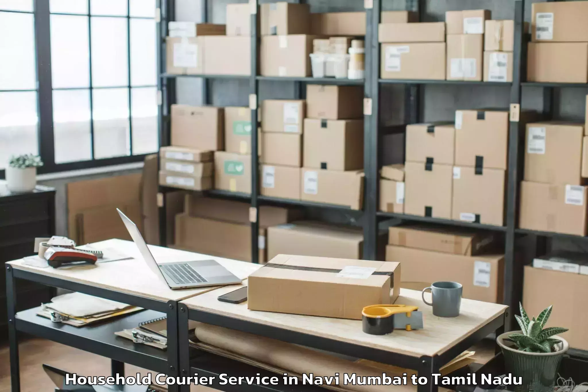 Get Navi Mumbai to Thiruthani Household Courier